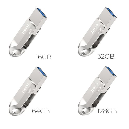 CLE USB HOCO 2EN1 64G USB 3.0 TYPE-C METAL (UD10)