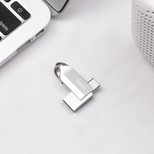 Pendrive USB C & USB A Hoco Wide UD10 16 GB USB3.0 silver