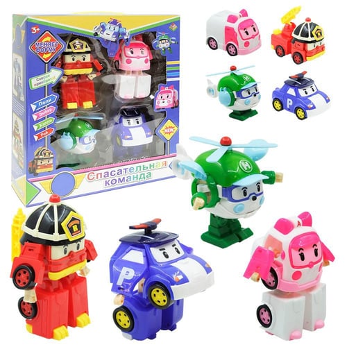 Game set of 4 transformers of the cartoon Robocar Poli - buy Game set of  4 transformers of the cartoon Robocar Poli: prices, reviews