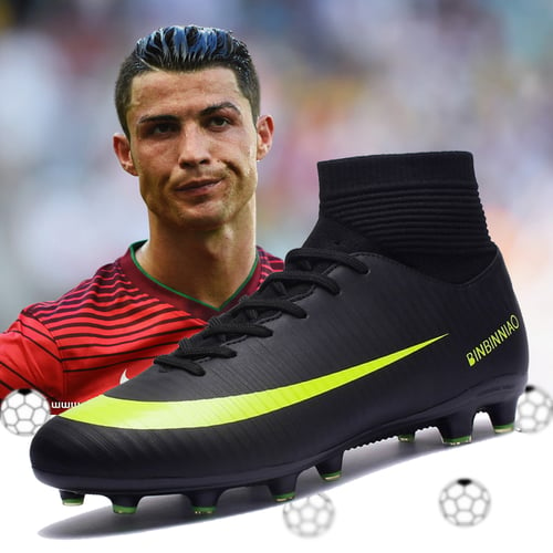 High Quality Men Football Boots High Ankle Soccer Shoes Women Soccer Cleats  Sneakers Futsal zapatos de futbol Sports Shoes