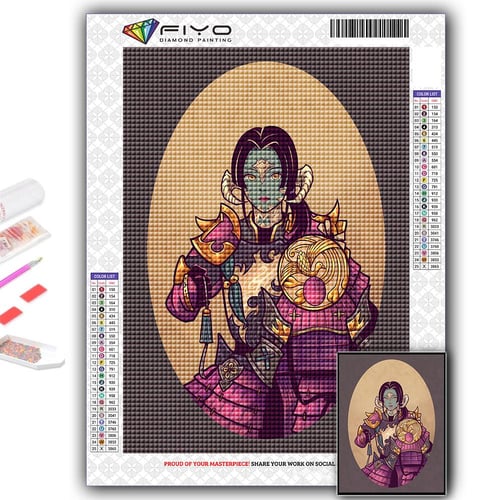 Anime Genshin 5D Diamond Painting Kit Cross Stitch Rhinestone Full Drill  DIY Art