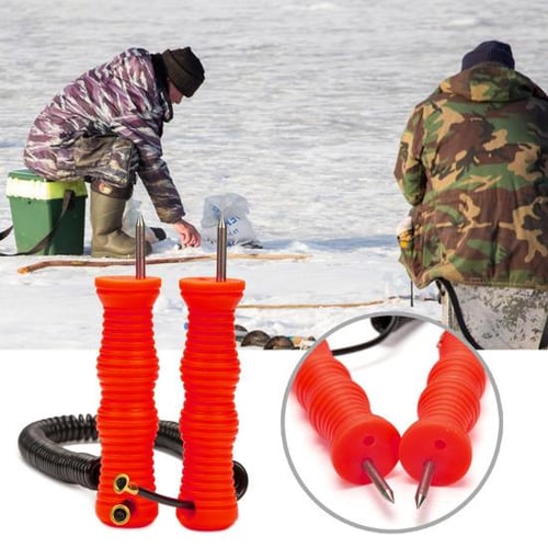 Retractable Ice Pick Plastic Shell Non-slip Threaded Handle Portable High  Carbon Steel Ice Breaking Universal Tool Safety Ice Pick Ice Fishing -  sotib olish Retractable Ice Pick Plastic Shell Non-slip Threaded Handle