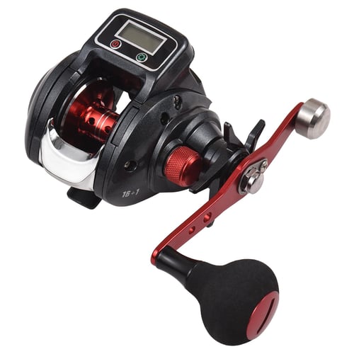 Left/Right Hand Baitcasting Fishing Reel With Line Counter 16+1 Bearings  Baitcaster Reel with Digital Display Baitcasts Wheel