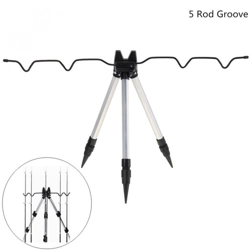 Aluminum Alloy Telescopic 5/7Groove Fishing Rod Holder Collapsible Tripod  Stand Fishing Pole Bracket - buy Aluminum Alloy Telescopic 5/7Groove Fishing  Rod Holder Collapsible Tripod Stand Fishing Pole Bracket: prices, reviews
