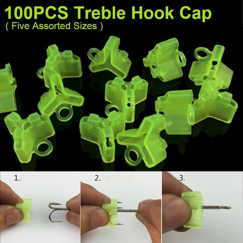 100PCS bonnets for fishing hook Hook Safety Cap Protector Treble