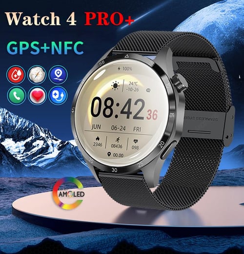 GT4 PRO Smart Watch Men For Huawei Watch 4 Pro 1.6 HD Screen Bluetooth  Call GPS NFC Heart Rate Fitness SmartWatch 2023 New