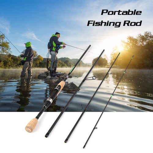 Portable Travel Spinning Fishing Rod Lightweight Carbon Fiber 4