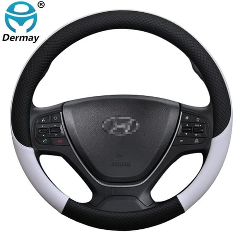 100% DERMAY Brand Leather Car Steering Wheel Cover Sport Anti-Slip for BMW  E46 3 Series Tuning Funda Volante Auto - buy 100% DERMAY Brand Leather Car  Steering Wheel Cover Sport Anti-Slip for