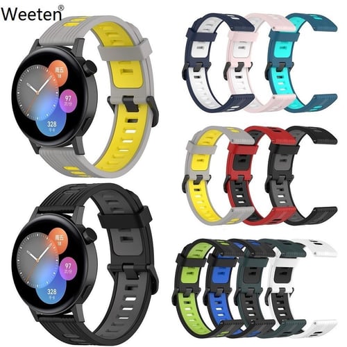 Acquista Cinturini da polso per bracciale da 22mm per Huami Amazfit GTR 4 3  2 Pro cinturino in silicone Smartwatch per Suunto 9 Peak / Ticwatch pro 3  lite