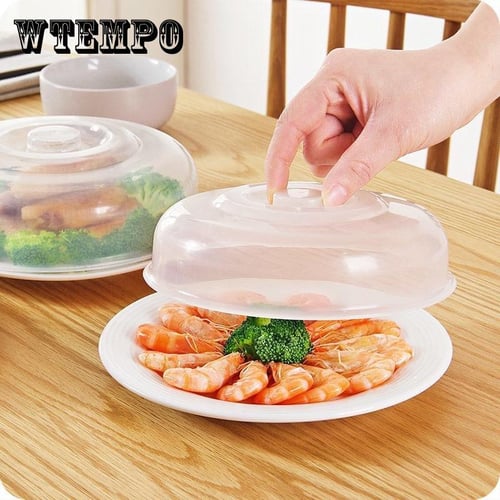 New 1pcs Plastic Microwave Food Cover Clear Lid Safe Vent Kitchen