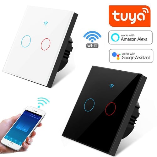 Tuya Smart Life-interruptor inteligente RF 433MHz, WiFi, 1/2/3