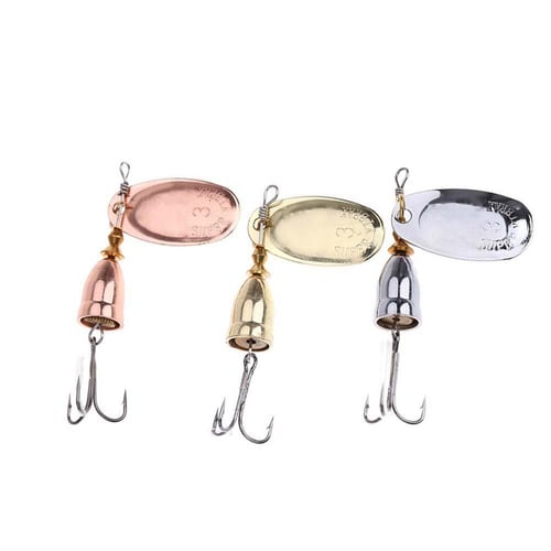 Hard Metal Spinner Baits 9G Spoon Lure Set For Fishing Lure Bass