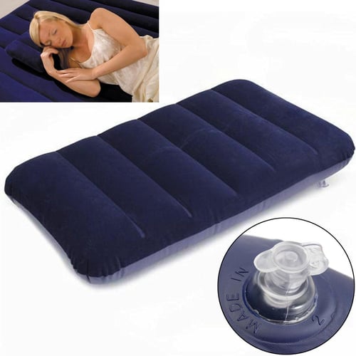 Self Inflatable Cushion Portable Rest Air Pillow Compact Travel Camping  Office