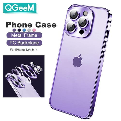 Luxury Metal Frame Lens Protection For iPhone 14 12 13 Pro Max