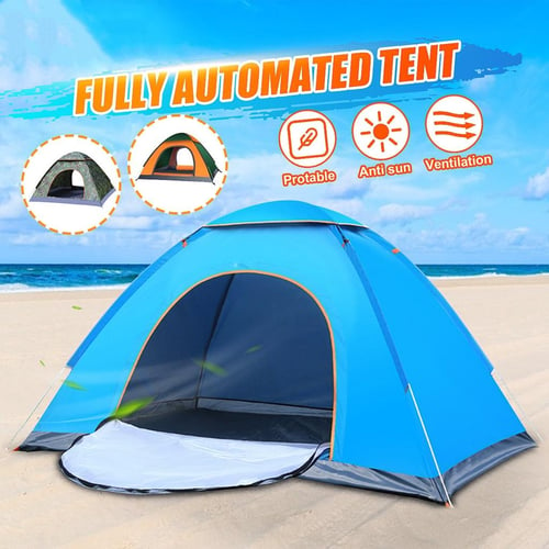 3-4/5-8 Person Outdoor Automatic Quick Open Tent Rainfly