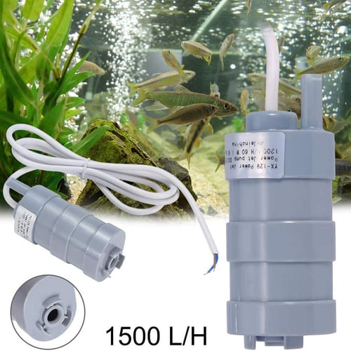 12V DC Electric Mini Water Pump Micro Brushless Submersible Pump  Circulation Pump for Aquarium Fountain Medical Cooling 280L/H