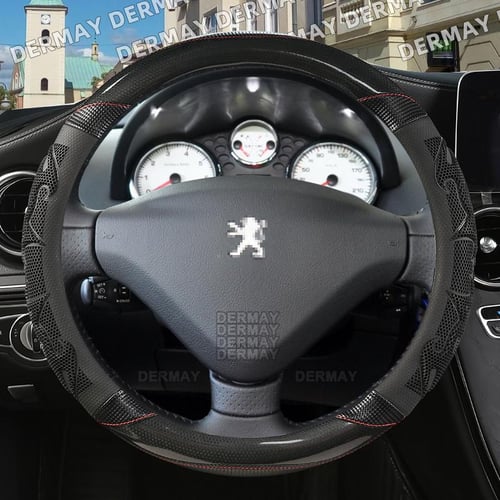 for Peugeot 206 207 307 Fashion Car Steering Wheel Cover Silica Gel + PU  Leather Non-slip Massage Auto Accessories Fast - buy for Peugeot 206 207  307 Fashion Car Steering Wheel Cover