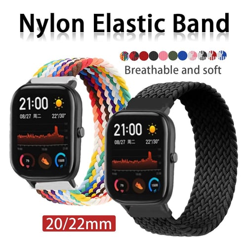 Correa Nylon Para Galaxy Watch 4 Active 1 2 Amazfit Gt2 Gts