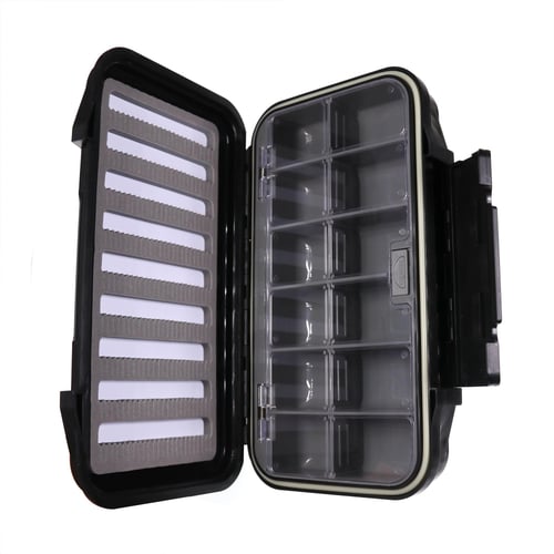 M Size Waterproof Fishing Fly Box Fly Fishing Tackle Box Small Spoon Lure  Hook Ice Jig Storage Box - sotib olish M Size Waterproof Fishing Fly Box  Fly Fishing Tackle Box Small