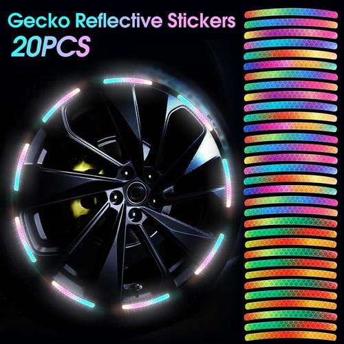 20PCS Rainbow Reflective Car Wheel Stickers - buy 20PCS Rainbow Reflective  Car Wheel Stickers: prices, reviews | ZOOD