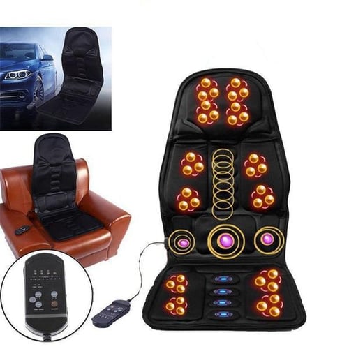 Heat Massage Back Massager Massage Chair Vibrating Car Seat Cushion for Back  Neck Thigh with 8 Modes 3 Speed Heating for Home Office Car Seat Cushion  Mat 