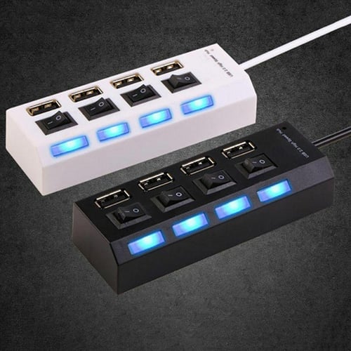 USB HUB 2.0 HUB Multi USB Splitter 4 7 Ports Expander Multiple USB 2 Hab no  Power Adapter USB Hub with independent Switch For PC