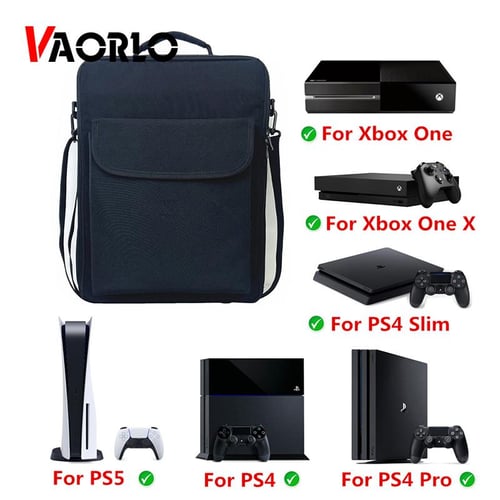 Black PS5 Console Storage Bag Backpack Canvas Anti-Scratch Travel