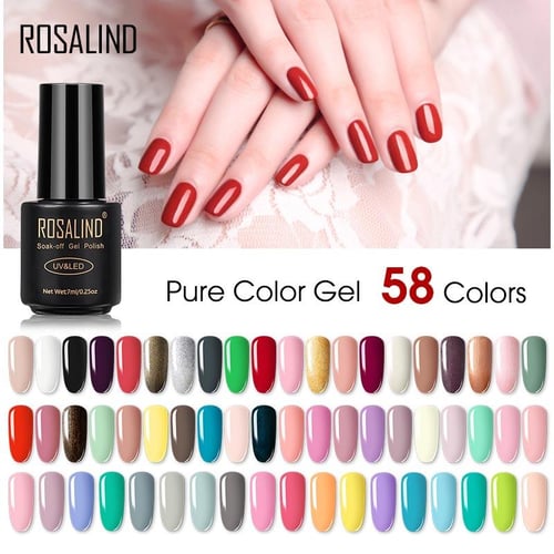 ROSALIND Gel Nail Polish 40Pcs/Set For Manicure Nails Art UV Gel Need