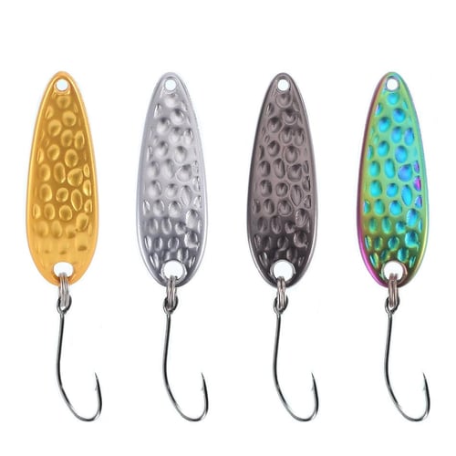 Mini Fishing Lure 1.5g 2.5g 3.5g Metal Spoon Lures Small Fish Single Hook  Jig 