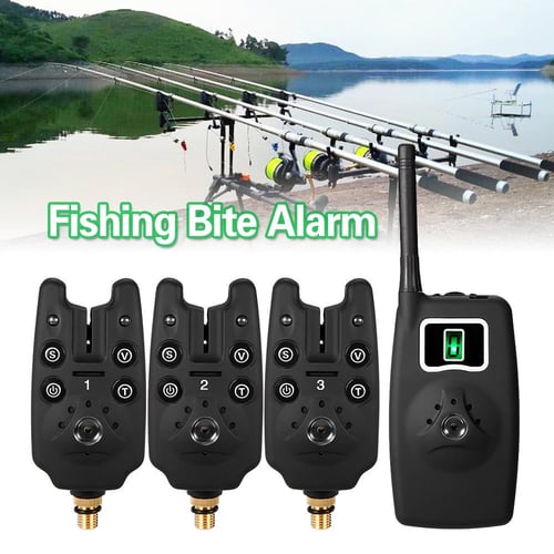 Lixada Wireless Digital Fishing Alarm Fishing Bite Alarms Set Fishing  Receiver Sound Alert Kit Alarm Indicator with Portable Case
