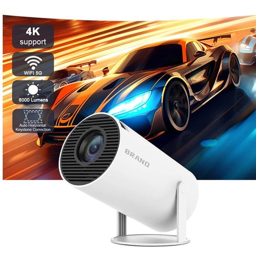 HY300 Smart Projector Android 11.0 MINI Portable 5G WIFI Home Cinema 720P