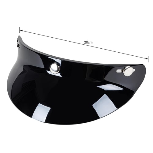 3 SnapButton Visor Shield Lens Visor Flip Up Wind Shield for Open