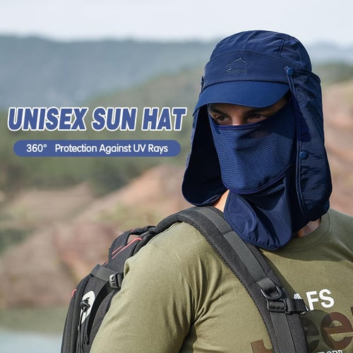 Unisex Multifunctional Sun Visor Hat 360 degrees Sunscreen Removable Face  Cover Neck Flap Breathable - buy Unisex Multifunctional Sun Visor Hat 360  degrees Sunscreen Removable Face Cover Neck Flap Breathable: prices,  reviews