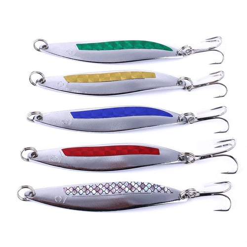 4 Colors Fishing Attractor Spinner, Blades Fishing Spoons, Blades