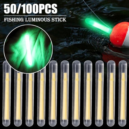 50/100PCS 2.2-4.5mm Night Fishing Float Rod Lights S L Light Dark