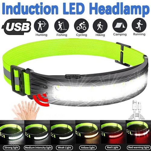 Outdoor Induction Headlights LED Night Fishing Strong Light