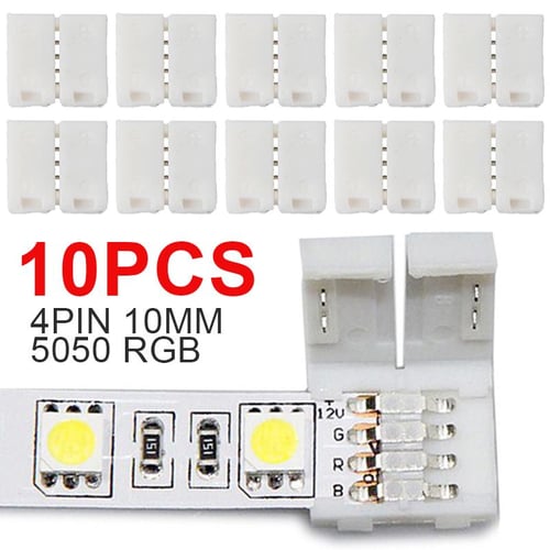 75Pcs/set 4Pin RGB 5050 LED Connector LED Strip Light Connectors