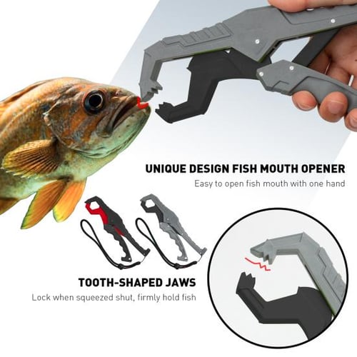 Fishing Pliers Gripper Controller Fish Body Mouth Grip Clamp Grabber (Red)