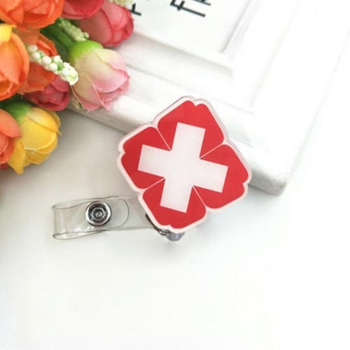 Cute Retractable Badge Reel Nurse Doctor Key ID Name Card