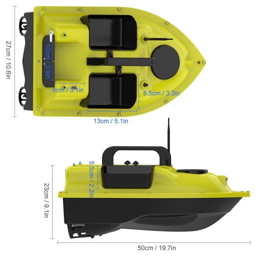 GPS Fishing Bait Boat with 3 Bait Containers Automatic Bait Boat with  400-500M Remote Range - купить GPS Fishing Bait Boat with 3 Bait Containers  Automatic Bait Boat with 400-500M Remote Range