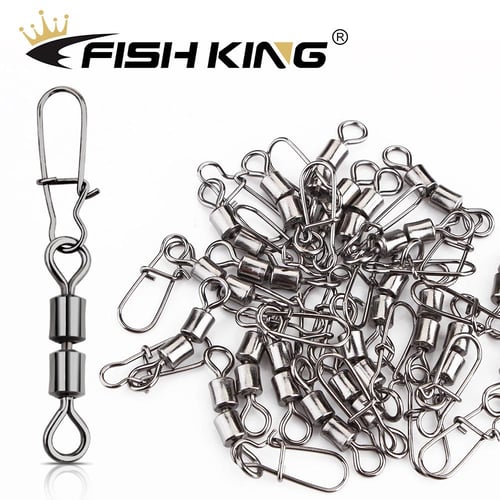 FTK 50PCS Pike Fishing Accessories Connector Pin Bearing Rolling Swivel  Stainless Steel Snap Fishhook Lure Swivels Tackle - buy FTK 50PCS Pike  Fishing Accessories Connector Pin Bearing Rolling Swivel Stainless Steel  Snap