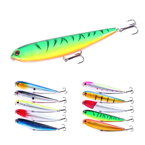 8pc Minnow Fishing Lure with 3D Eyes Hook Bionic Pike Bass Bait