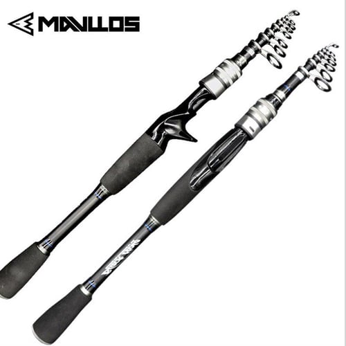 Mavllos Solid Tips UL Casting Spinning Fishing Rod Ultralight Full