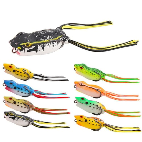 Simulated Frog Bait Topwater Fishing Crankbait Lures Artificial Soft Bait  For Bass Perch Walleye Pike Muskfish Carp Roach Trout - sotib olish  Simulated Frog Bait Topwater Fishing Crankbait Lures Artificial Soft Bait