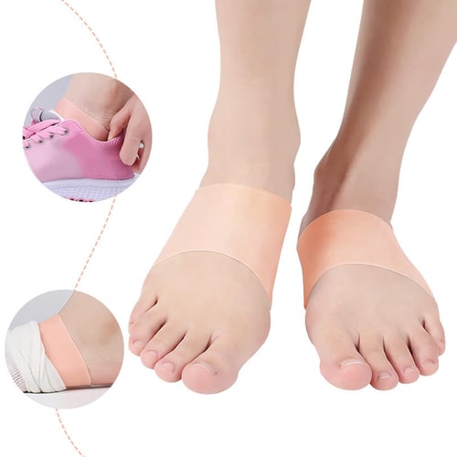 1 Pair Compression Arch Support Brace with Gel Ankle Protector