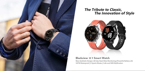Blackview x1 smart watch black 2025