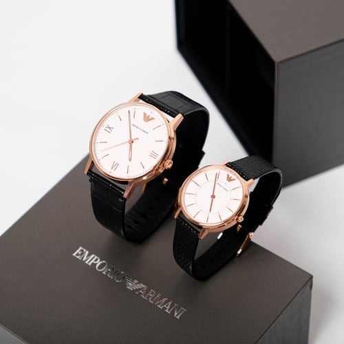 Emporio armani watches genuine leather top
