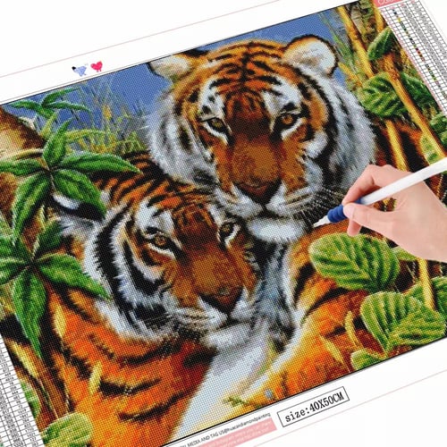 Embroidery Bengal tiger (DOME) | Бенгальский тигр, Тигр, Хищник