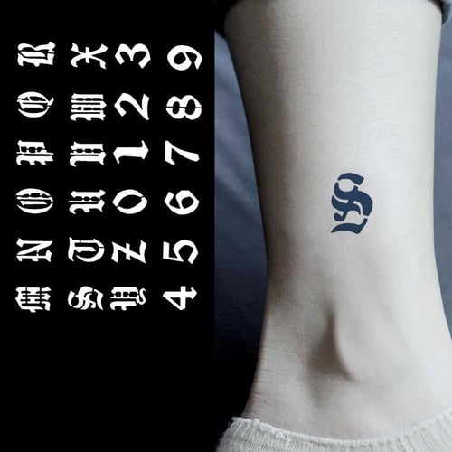 Оригинальные татуировки букв