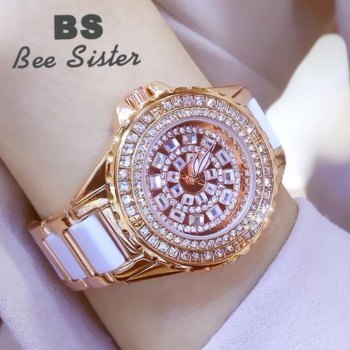Female clearance diamond watches